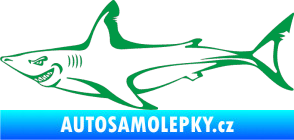 Samolepka Žralok 009 levá zelená