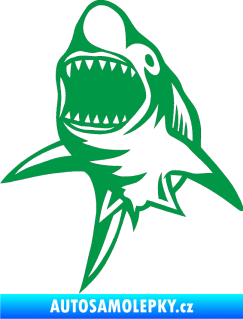 Samolepka Žralok 011 levá zelená