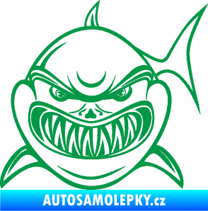 Samolepka Žralok 014 levá zelená