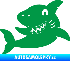 Samolepka Žralok 019 levá zelená