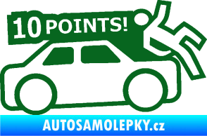 Samolepka 10 points  tmavě zelená