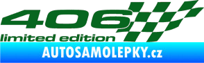 Samolepka 406 limited edition pravá tmavě zelená