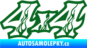 Samolepka 4x4 varianta 021 tmavě zelená