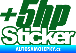 Samolepka + 5hp sticker 001 tmavě zelená