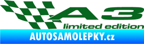 Samolepka A3 limited edition levá tmavě zelená