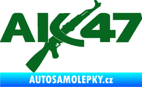 Samolepka AK 47 tmavě zelená