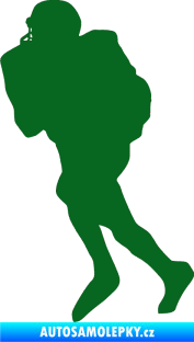 Samolepka Americký fotbal 002 levá tmavě zelená