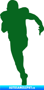 Samolepka Americký fotbal 005 levá tmavě zelená