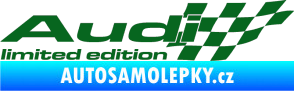 Samolepka Audi limited edition pravá tmavě zelená