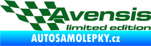 Samolepka Avensis limited edition levá tmavě zelená