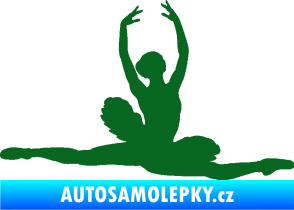 Samolepka Baletka 004 pravá tmavě zelená