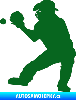Samolepka Baseball 007 levá tmavě zelená