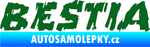 Samolepka Bestia tmavě zelená
