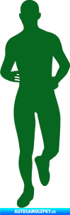 Samolepka Běžec 002 levá tmavě zelená