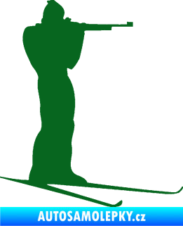 Samolepka Biatlon 001 pravá tmavě zelená