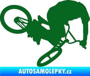 Samolepka Biker 001 pravá tmavě zelená
