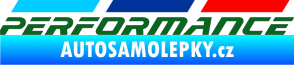 Samolepka BMW M Performance nad sebou tmavě zelená