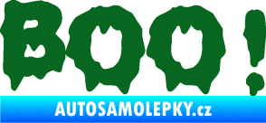Samolepka Boo! tmavě zelená