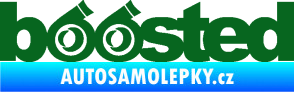 Samolepka Boosted turbo tmavě zelená