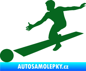Samolepka Bowling 001 levá tmavě zelená