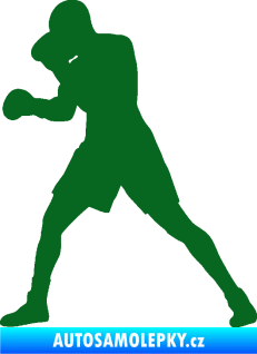 Samolepka Boxer 001 levá tmavě zelená
