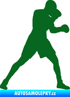 Samolepka Boxer 001 pravá tmavě zelená