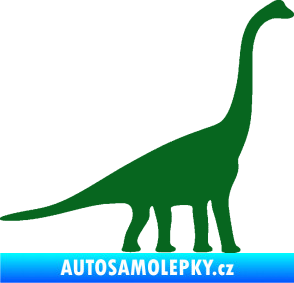 Samolepka Brachiosaurus 001 pravá tmavě zelená