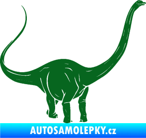 Samolepka Brachiosaurus 002 pravá tmavě zelená