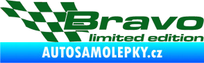 Samolepka Bravo limited edition levá tmavě zelená