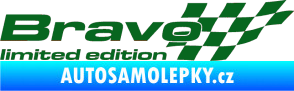 Samolepka Bravo limited edition pravá tmavě zelená