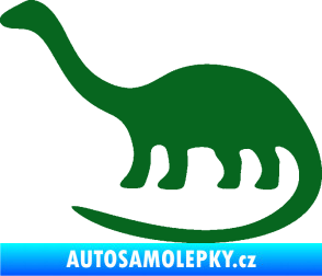 Samolepka Brontosaurus 001 levá tmavě zelená