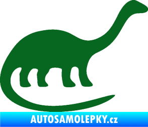 Samolepka Brontosaurus 001 pravá tmavě zelená