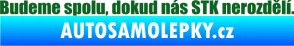 Samolepka Budeme spolu, dokud nás STK nerozdělí tmavě zelená
