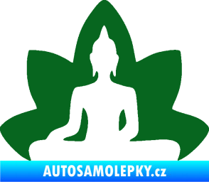Samolepka Budha 003 levá  tmavě zelená
