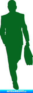 Samolepka Byznysmen 001 pravá tmavě zelená