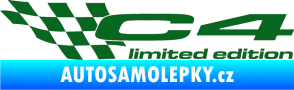 Samolepka C4 limited edition levá tmavě zelená