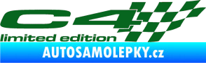 Samolepka C4 limited edition pravá tmavě zelená