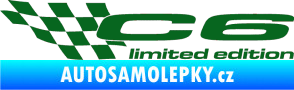 Samolepka C6 limited edition levá tmavě zelená
