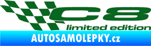 Samolepka C8 limited edition levá tmavě zelená