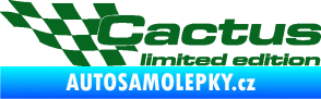 Samolepka Cactus limited edition levá tmavě zelená