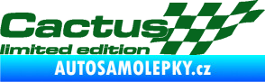Samolepka Cactus limited edition pravá tmavě zelená