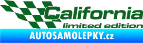 Samolepka California limited edition levá tmavě zelená