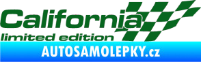 Samolepka California limited edition pravá tmavě zelená