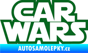 Samolepka CarWars - obrys tmavě zelená