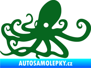 Samolepka Chobotnice 001 levá tmavě zelená