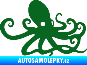 Samolepka Chobotnice 001 pravá tmavě zelená