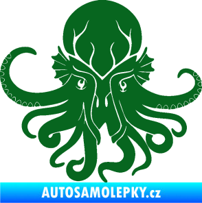 Samolepka Chobotnice 002 levá tmavě zelená