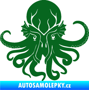 Samolepka Chobotnice 002 pravá tmavě zelená