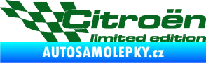 Samolepka Citroen limited edition levá tmavě zelená