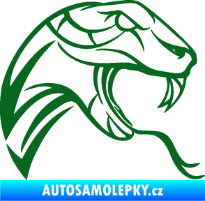 Samolepka Cobra 002 pravá tmavě zelená